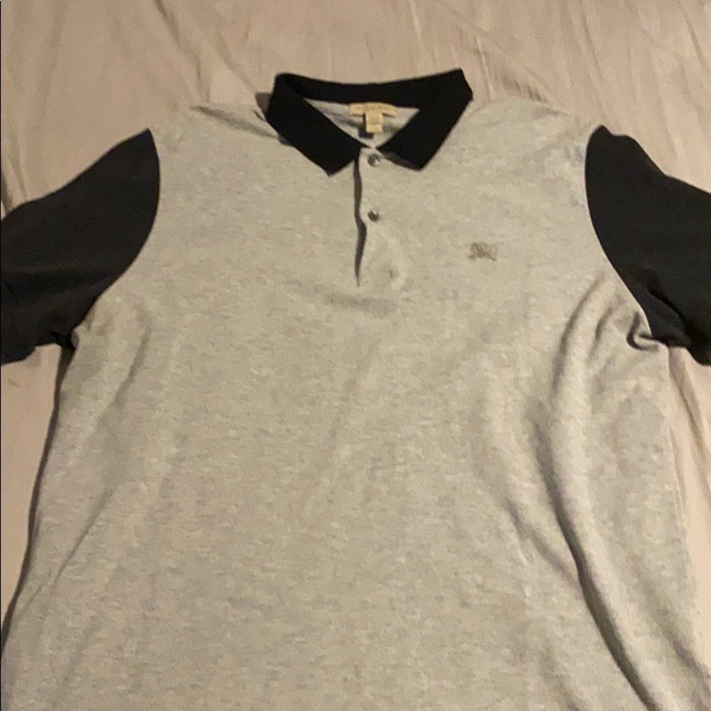 Tri-colored Burberry polo